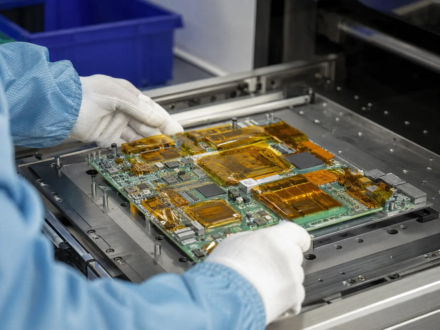 Polyimide tape in electronics heat process